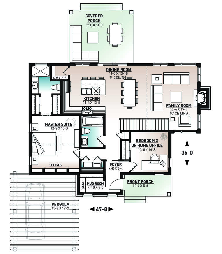House Plan House Plan #24357 Drawing 1