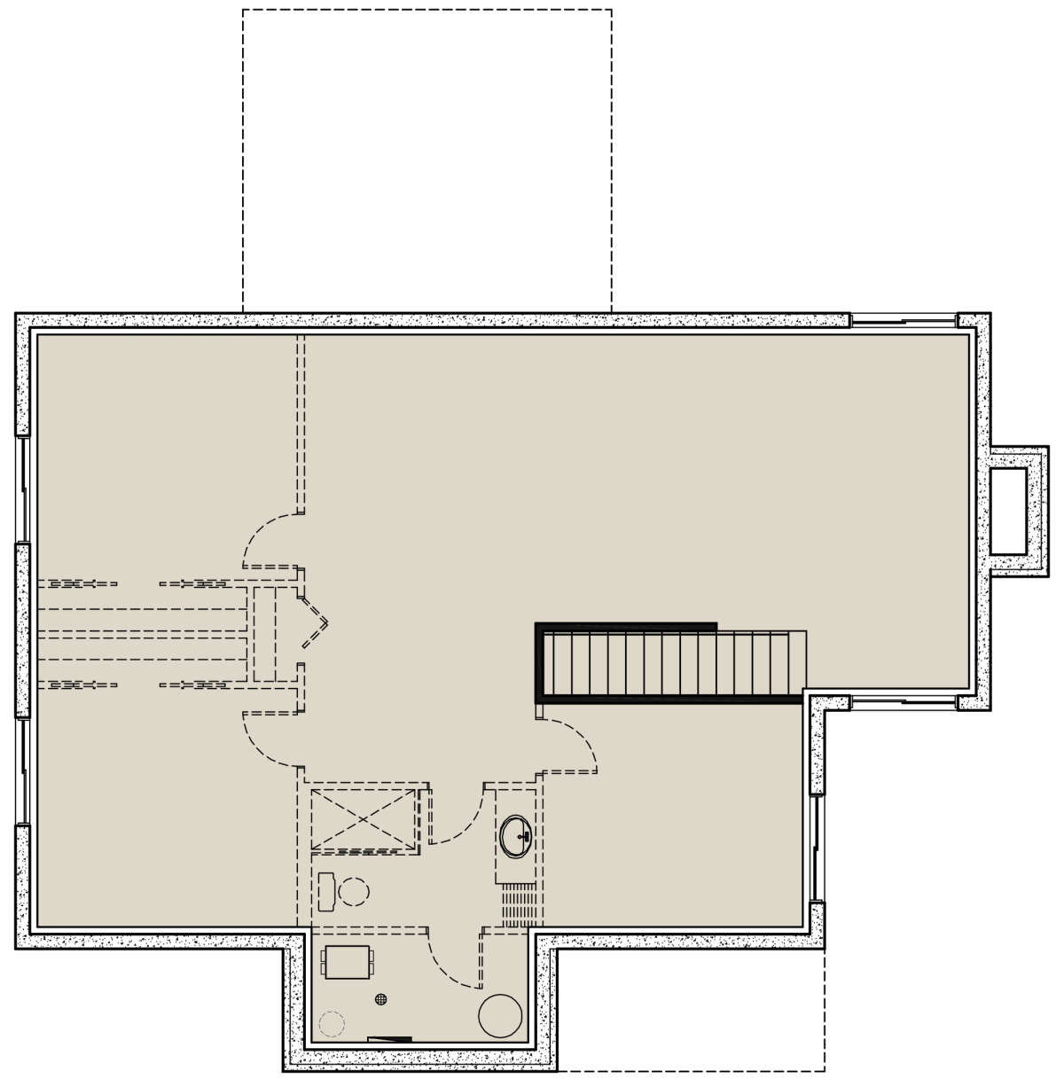 Basement for House Plan #034-01239