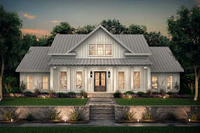 Modern Farmhouse House Plan #041-00216 Elevation Photo