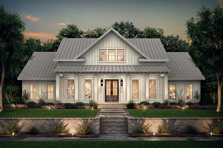 Modern Farmhouse House Plan #041-00216 Elevation Photo