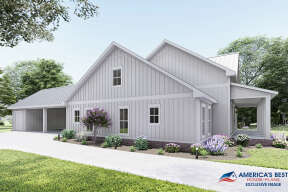 Modern Farmhouse House Plan #041-00216 Elevation Photo