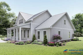 Modern Farmhouse House Plan #041-00216 Elevation Photo