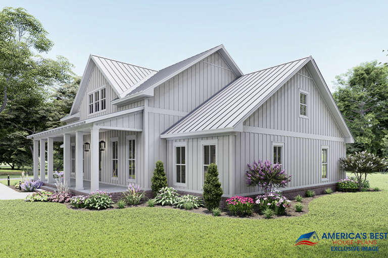 Modern Farmhouse House Plan #041-00216 Elevation Photo