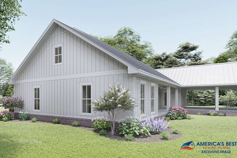 Modern Farmhouse House Plan #041-00216 Elevation Photo