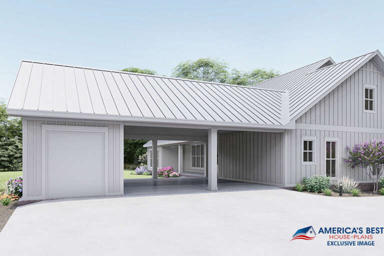 Modern Farmhouse House Plan #041-00216 Elevation Photo