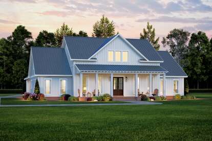Modern Farmhouse House Plan #041-00216 Elevation Photo
