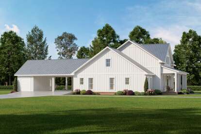 Modern Farmhouse House Plan #041-00216 Elevation Photo