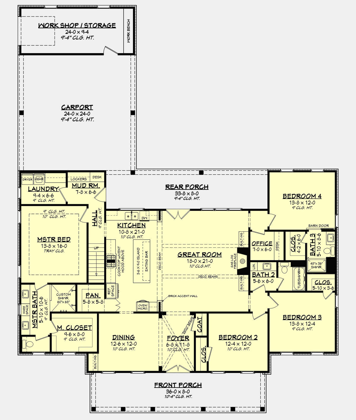 Main Floor for House Plan #041-00216