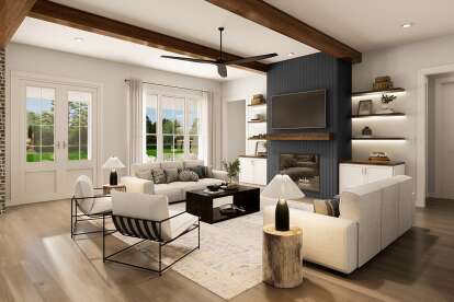 Modern Farmhouse House Plan #041-00216 Additional Photo