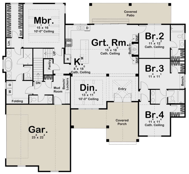 House Plan House Plan #24360 Drawing 1