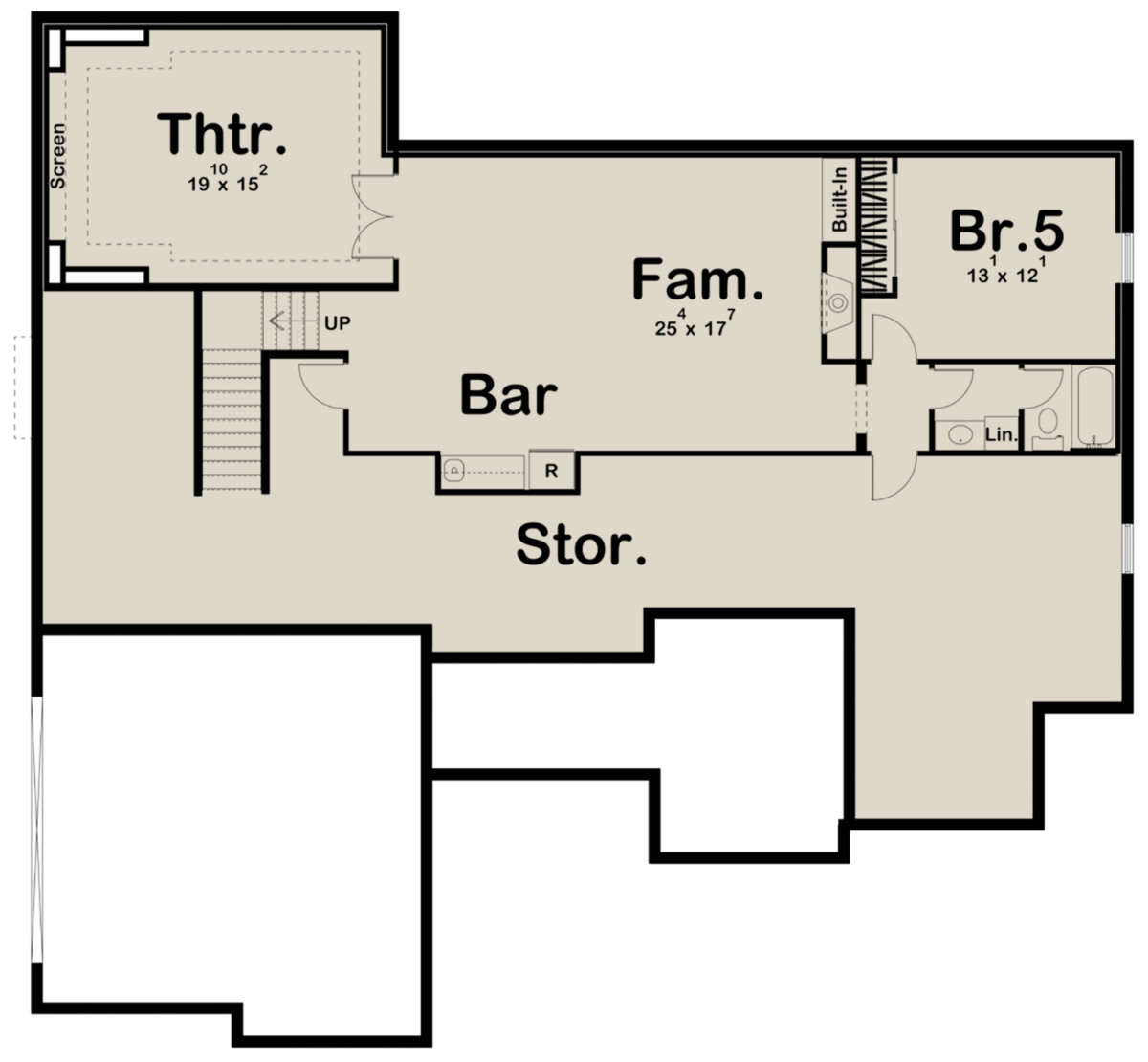 Basement for House Plan #963-00409