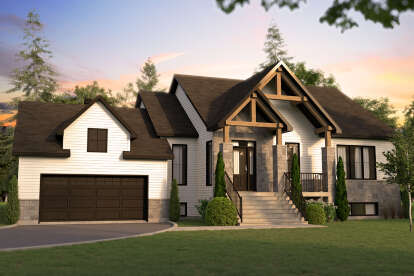 Craftsman House Plan #034-01241 Elevation Photo