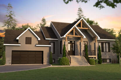 Craftsman House Plan #034-01241 Elevation Photo