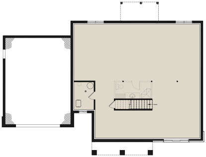 Basement for House Plan #034-01241