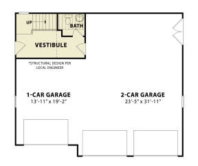 Garage Floor for House Plan #699-00264