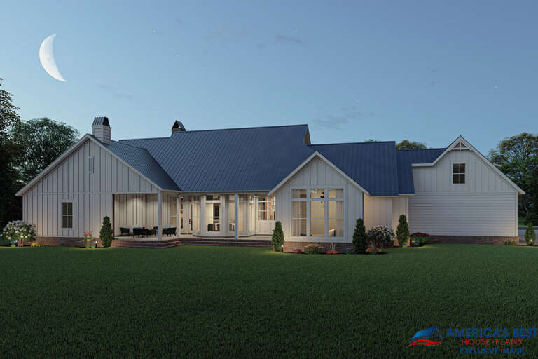 Modern Farmhouse House Plan #4534-00022 Elevation Photo