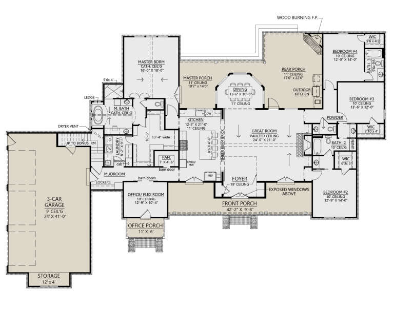 House Plan House Plan #24365 Drawing 1