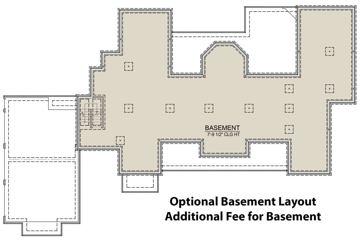 Optional Basement for House Plan #4534-00022