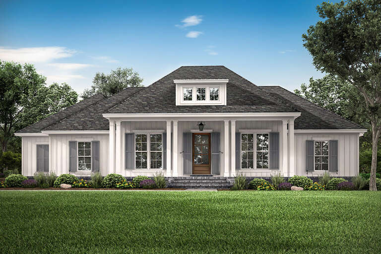 Modern Farmhouse House Plan #041-00217 Elevation Photo
