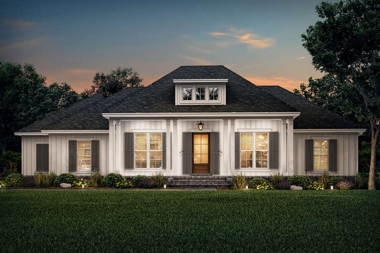 Modern Farmhouse House Plan #041-00217 Elevation Photo
