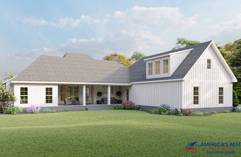 Modern Farmhouse House Plan #041-00217 Elevation Photo