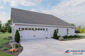 Modern Farmhouse House Plan #041-00217 Elevation Photo