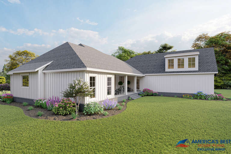 Modern Farmhouse House Plan #041-00217 Elevation Photo