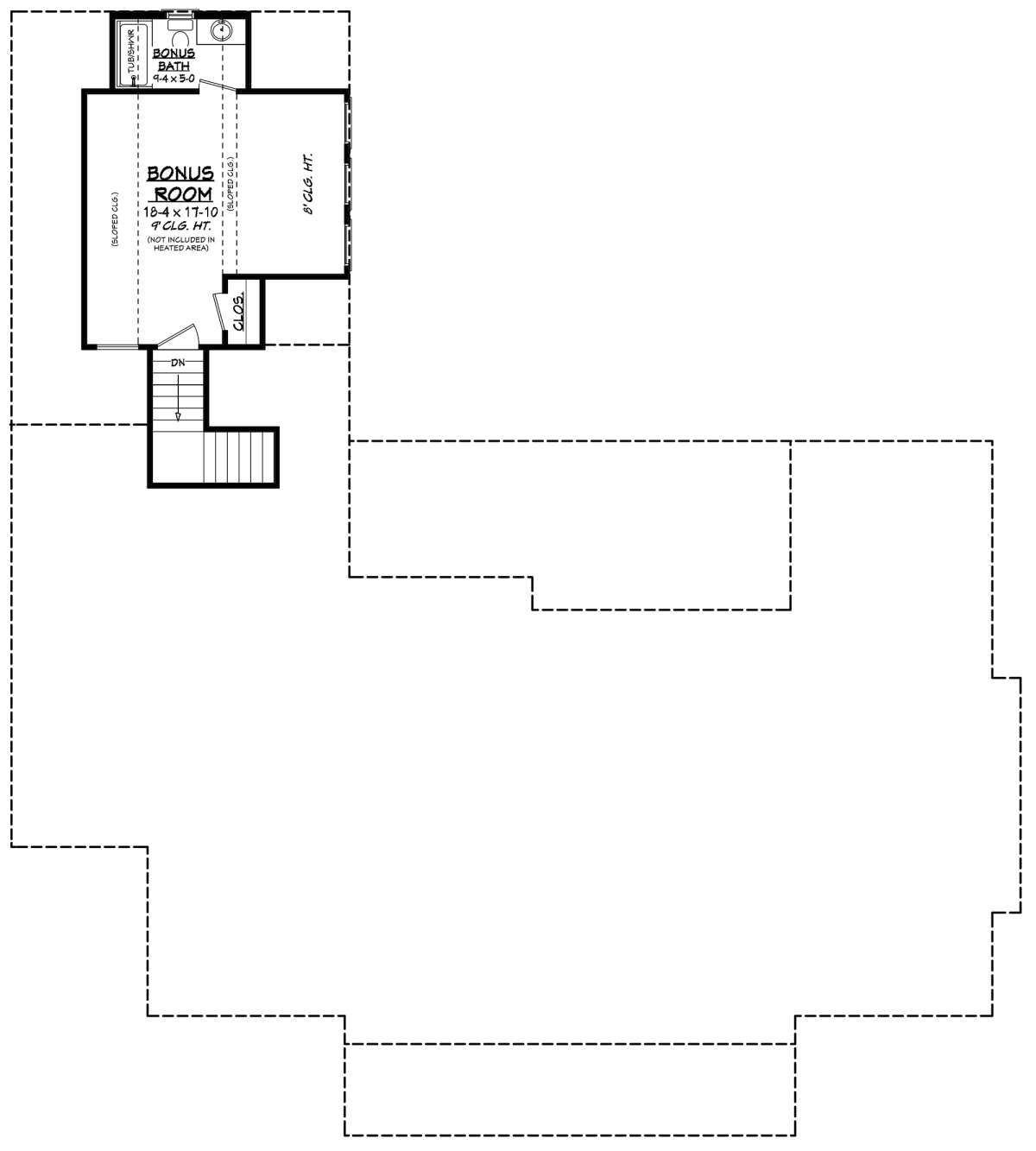 Bonus Room for House Plan #041-00217