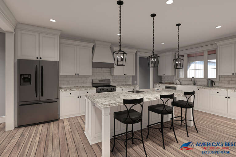 Modern Farmhouse House Plan #041-00217 Additional Photo