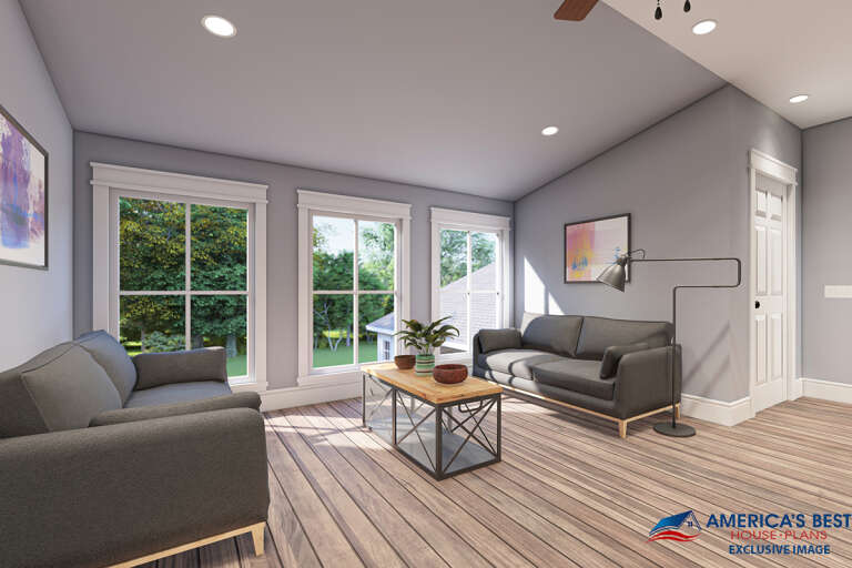 Modern Farmhouse House Plan #041-00217 Additional Photo