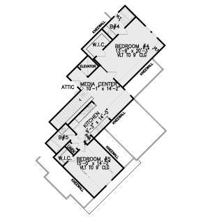 Second Floor for House Plan #699-00266