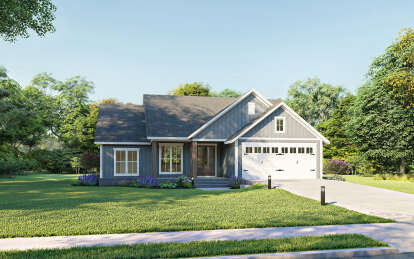 Country House Plan #041-00218 Elevation Photo