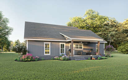 Country House Plan #041-00218 Elevation Photo