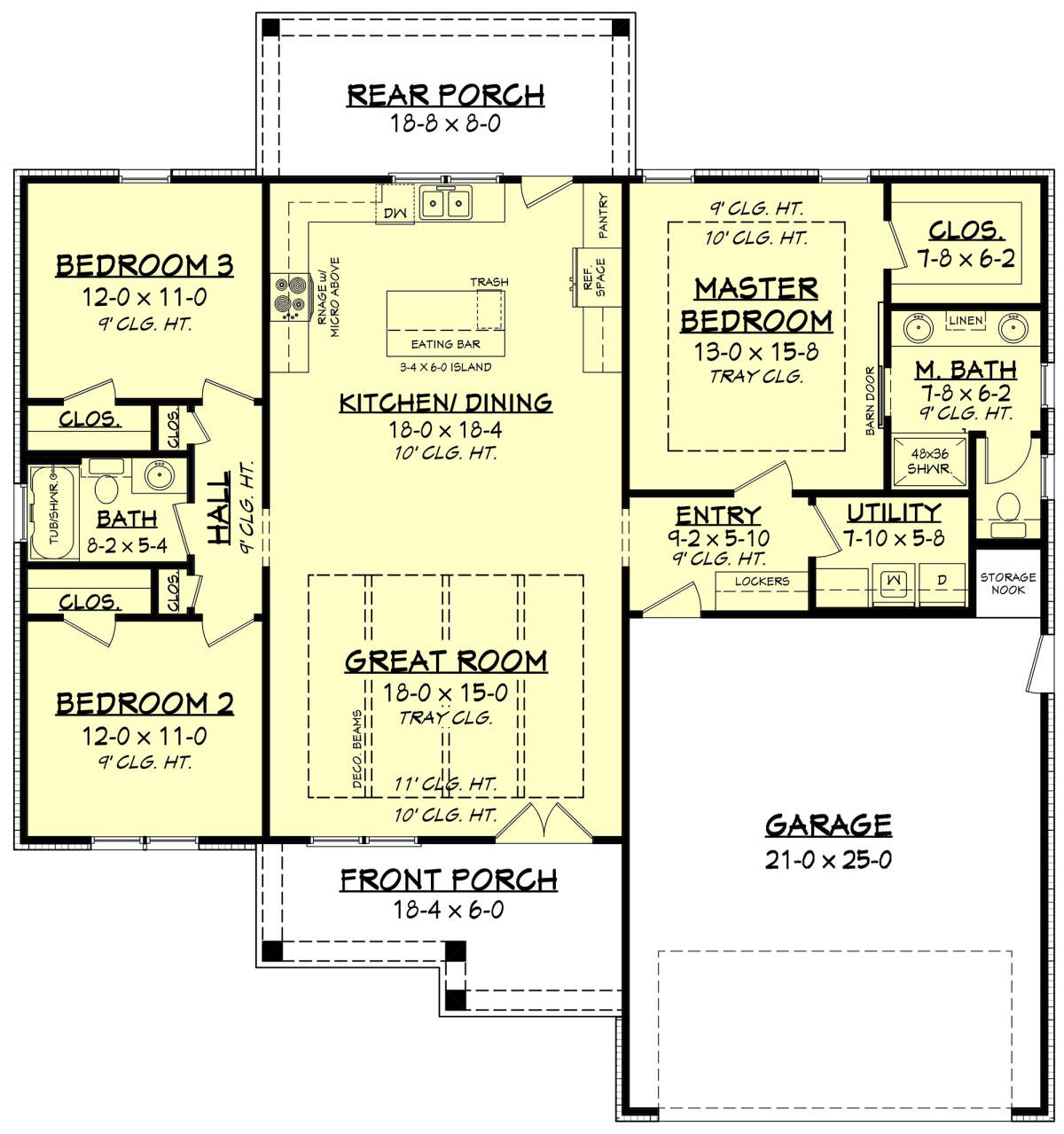 Main Floor for House Plan #041-00218