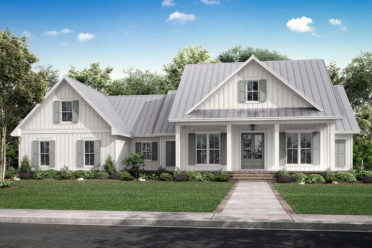 Country House Plan #041-00219 Elevation Photo