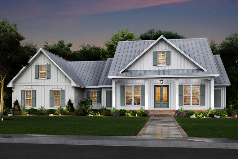 Country House Plan #041-00219 Elevation Photo