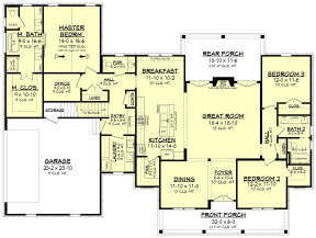 Main Floor for House Plan #041-00219