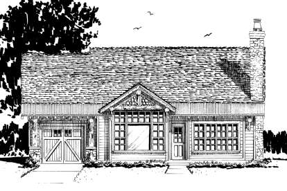 Country House Plan #1907-00051 Elevation Photo