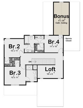 Second Floor for House Plan #963-00412