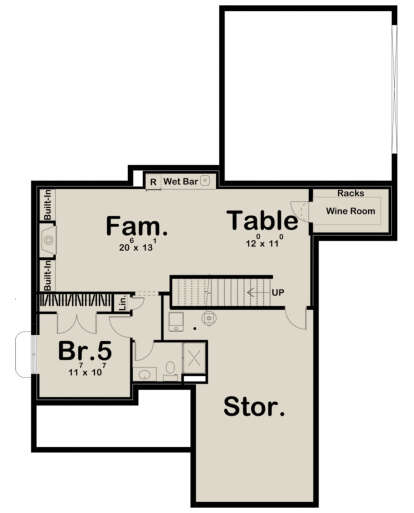 Basement for House Plan #963-00412