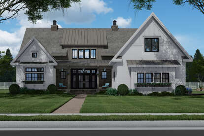 4 Bed, 4 Bath, 3319 Square Foot House Plan - #098-00323