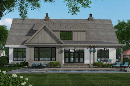 Modern Farmhouse House Plan #098-00323 Elevation Photo