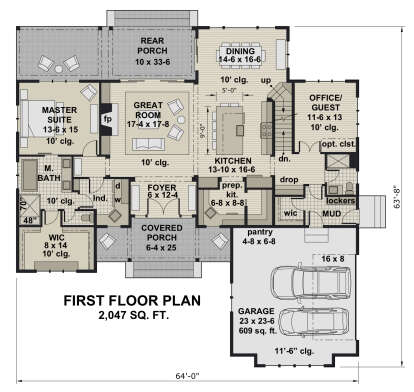 Main Floor for House Plan #098-00323