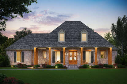 4 Bed, 2 Bath, 2570 Square Foot House Plan - #4534-00023