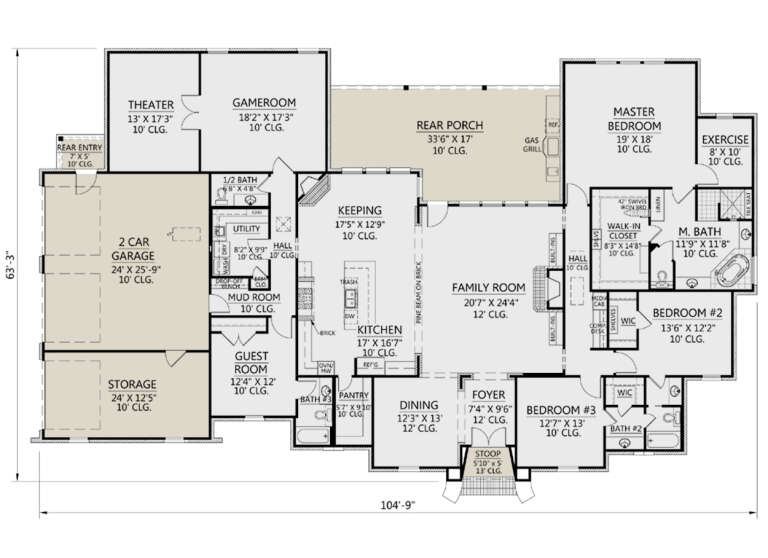 House Plan House Plan #24385 Drawing 1