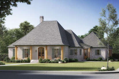 4 Bed, 3 Bath, 2489 Square Foot House Plan - #4534-00025