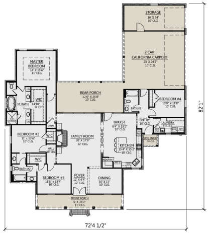Main Floor for House Plan #4534-00025