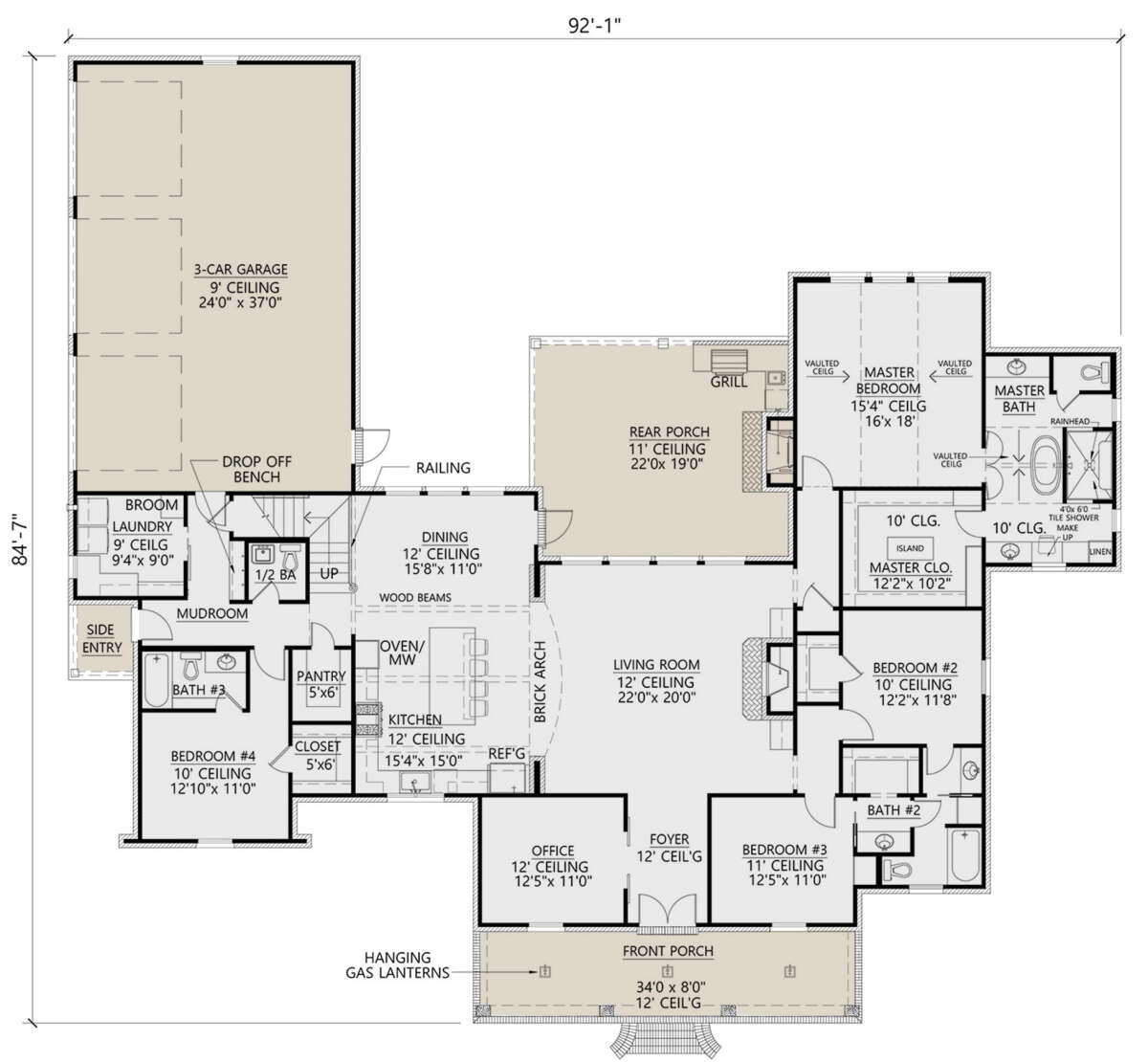 Main Floor for House Plan #4534-00026