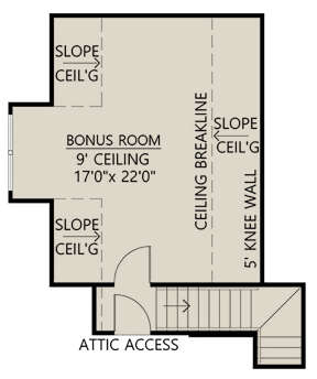 Bonus Room for House Plan #4534-00026