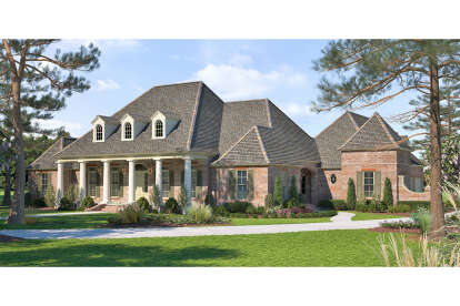 4 Bed, 3 Bath, 3851 Square Foot House Plan - #4534-00027